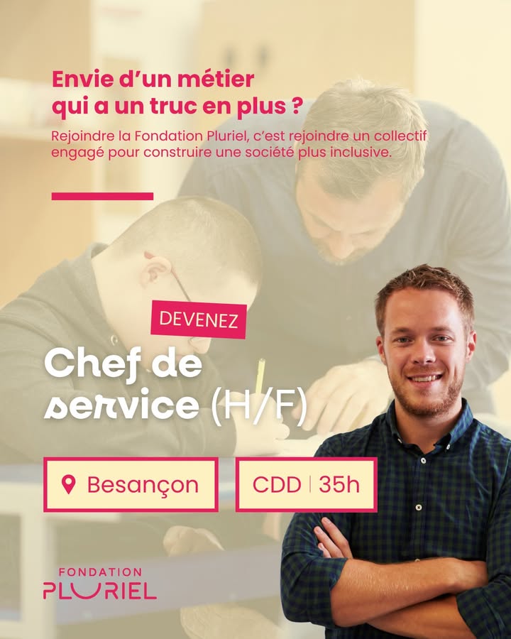 Notre DAME du Grand Besançon recherche son futur chef de service 👥👉 Retrouvez l'offre complète :