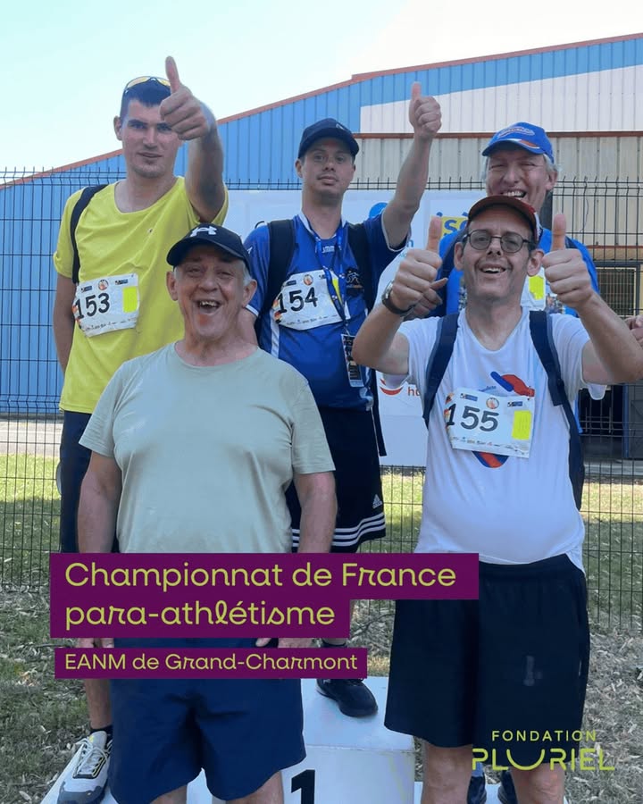 💙 Quelle fierté pour la Fondation Pluriel !👏 Cinq résidents de l'EANM de Grand-Charmont ....